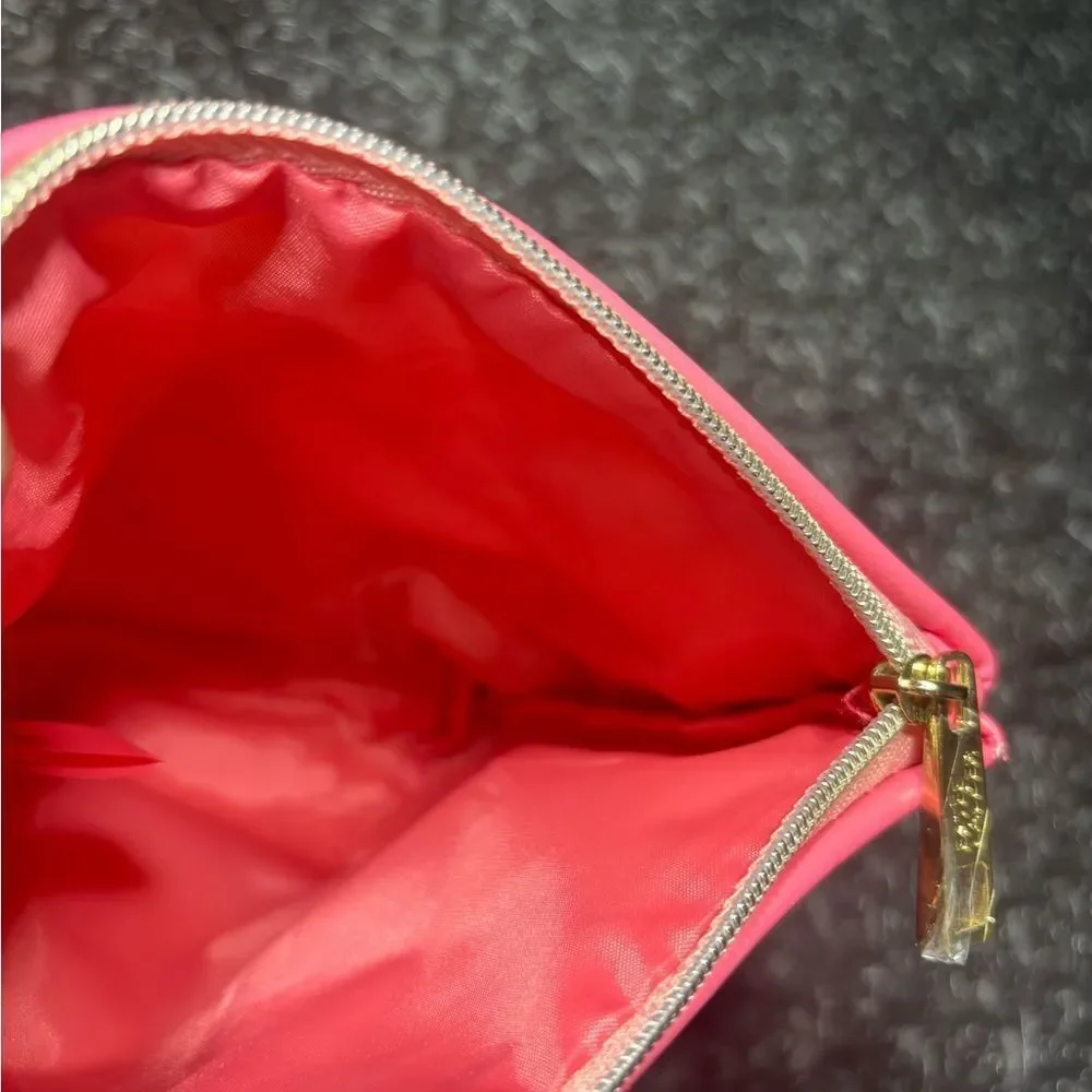 Estée Lauder Pink Floral Canvas Tote Pouch NWOT
